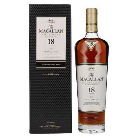 The Macallan 18 Years Old SHERRY OAK CASK 2022 43% Vol. 0,7l in Geschenkbox | Whisky kopen | 🌾 Whisky Ambassador | Online Shop