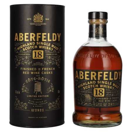 Aberfeldy 18 Years Old Red Wine Casks CÔTE RÔTIE 43% Vol. 0,7l in Geschenkbox | Highland Whisky | 🌾 Whisky Ambassador | Online Shop