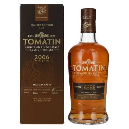 Tomatin 15 Years Old Portuguese Collection MADEIRA CASKS 2006 46% Vol. 0,7l in Giftbox | Buy whisky | 🌾 Whisky Ambassador | Online Shop