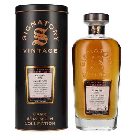 🌾Signatory Vintage CLYNELISH 32 Years Old Cask Strength 1990 45,9% Vol. 0,7l in Tinbox | Whisky Ambassador