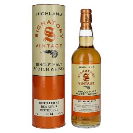 Signatory Vintage BEN NEVIS 8 Years Old Highland Single Malt Scotch Whisky 2014 43% Vol. 0,7l in Geschenkbox | Highland Whisky | 🌾 Whisky Ambassador | Online Shop