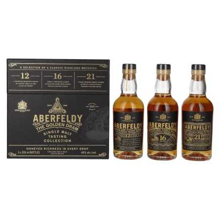 Aberfeldy The Golden Dram Single Malt Tasting Collection 40% Vol. 3x0,2l in Geschenkbox | Highland Whisky | 🌾 Whisky Ambassador | Online Shop