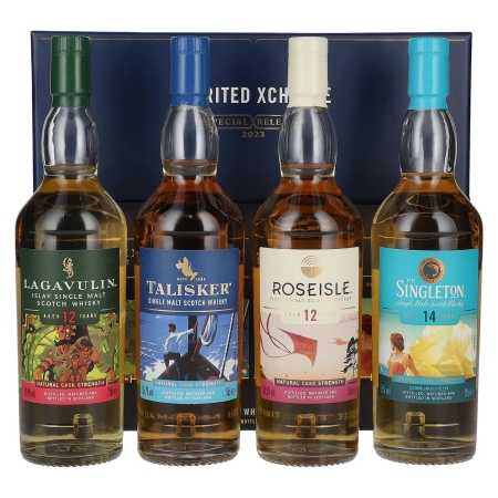 SPIRITED XCHANGE Single Malt Whisky Collection Pack Special Releases 2023 56,9% Vol. 4x0,2l in Geschenkbox 🌾 Whisky Ambassador 