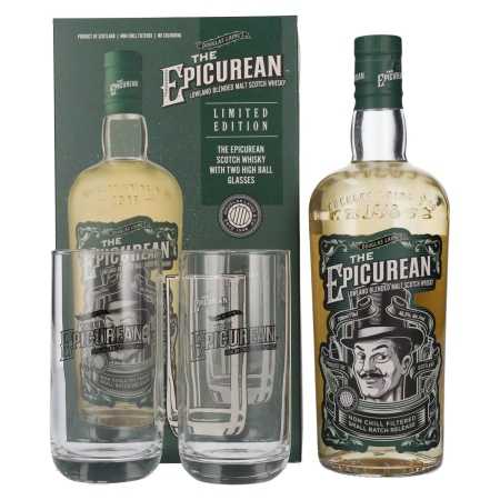 Douglas Laing THE EPICUREAN Lowland Blended Malt On-Pack 46,2% Vol. 0,7l in Geschenkbox mit 2 Gläsern | Lowland Whisky | 🌾 Whisky Ambassador | Online Shop