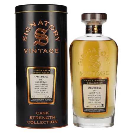 🌾Signatory Vintage CARSEBRIDGE 35 Years Old Cask Strength 1982 48,9% Vol. 0,7l in Tinbox | Whisky Ambassador