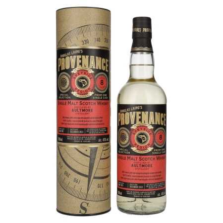 Douglas Laing PROVENANCE Aultmore 8 Years Old Single Cask Malt 2013 46% Vol. 0,7l in Geschenkbox 🌾 Whisky Ambassador 