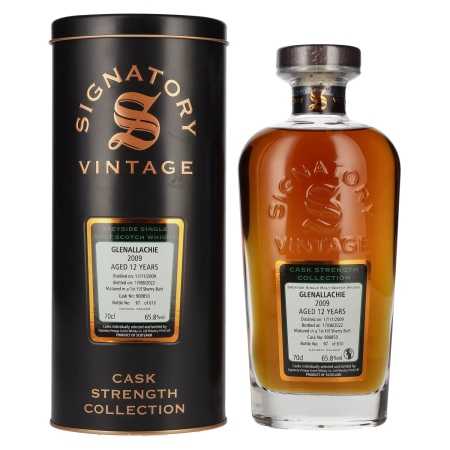 🌾Signatory Vintage GLENALLACHIE 12 Years Old Cask Strength 2009 65,8% Vol. 0,7l in Tinbox | Whisky Ambassador