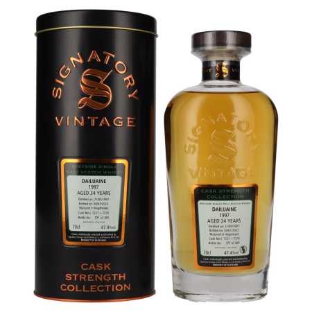 🌾Signatory Vintage DAILUAINE 24 Years Old Cask Strength 1997 47,4% Vol. 0,7l in Tinbox | Whisky Ambassador