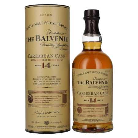 The Balvenie 14 Years Old Caribbean Cask 43% Vol. 0,7l in Geschenkbox 🌾 Whisky Ambassador 