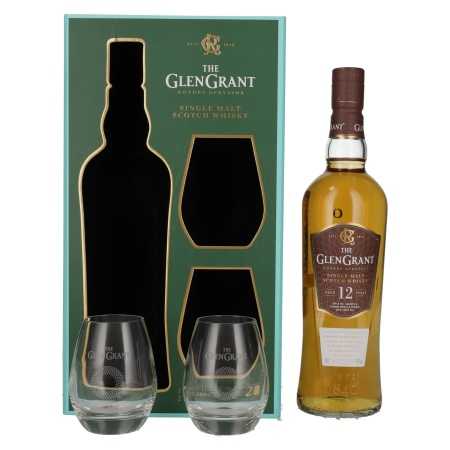 🌾Glen Grant 12 Years Old Single Malt 43% Vol. 0,7l mit 2 Gläsern | Whisky Ambassador