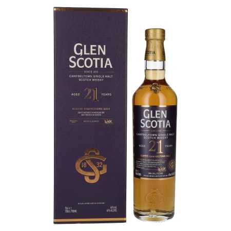 Glen Scotia 21 Years Old Single Malt Scotch Whisky 46% Vol. 0,7l in Geschenkbox 🌾 Whisky Ambassador 