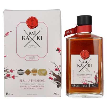 KAMIKI Blended Malt Whisky SAKURA & CEDAR Cask Finish 48% Vol. 0,5l | Japoneză Whisky | 🌾 Whisky Ambassador | Online Shop