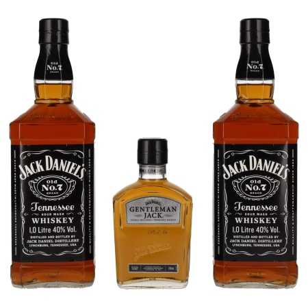 Jack Daniel's Travel Pack 40% Vol. 2x1l + 1x0,2l | Whisk(e)y США | 🌾 Whisky Ambassador | Online Shop