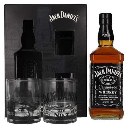 🌾Jack Daniel's Tennessee Whiskey 40% Vol. 0,7l - 2 Rocks Glasses | Whisky Ambassador