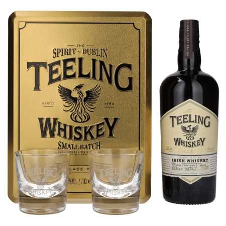 Teeling Whiskey SMALL BATCH Irish Whiskey Rum Cask 46% Vol. 0,7l in Tinbox mit 2 Gläsern | Irlandais Whiskey | 🌾 Whisky Ambassador | Online Shop