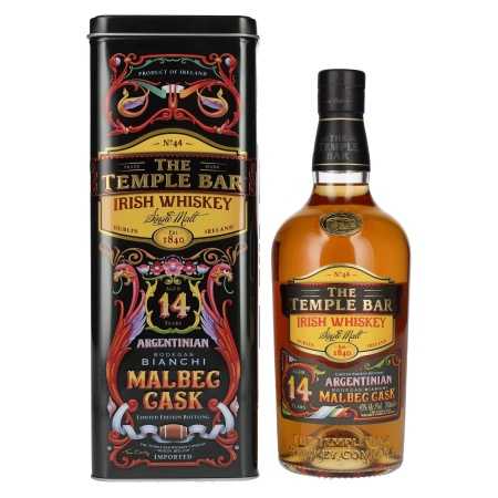 The Temple Bar 14 Years Old Single Malt Irish Whiskey Malbec Cask 43% Vol. 0,7l | Irischer Whiskey | 🌾 Whisky Ambassador | Online Shop