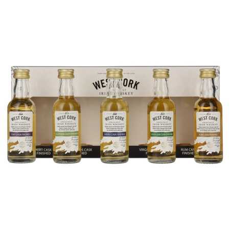 West Cork CASK COLLECTION Miniset 43% Vol. 5x0,05l in Geschenkbox | Irlandese Whiskey | 🌾 Whisky Ambassador | Online Shop