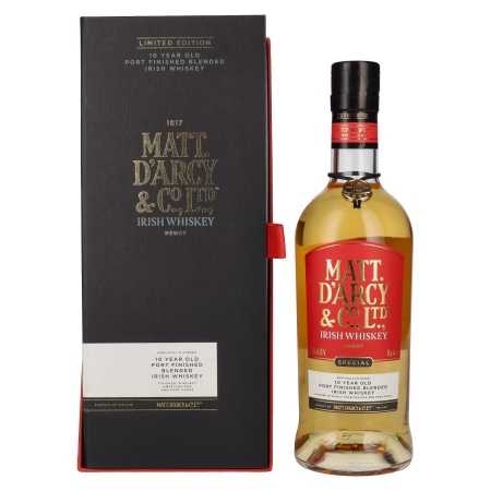 Matt. D'arcy 10 Years Old Blended Irish Whiskey Li-ed Edition 46% Vol. 0,7l | Irish Whiskey | 🌾 Whisky Ambassador | Online Shop