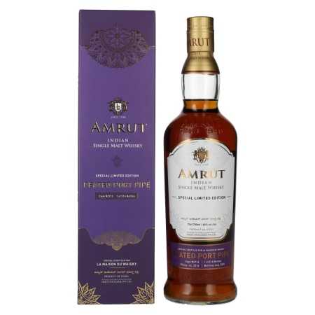 Amrut PORT PIPE Indian Single Malt Whisky 60% Vol. 0,7l in Geschenkbox