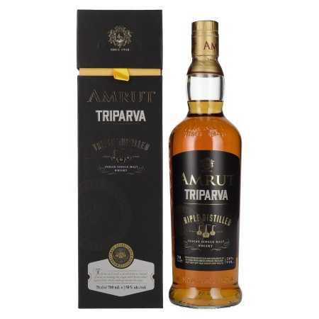 🌾Amrut TRIPARVA Triple Distilled Indian Single Malt Whisky 50% Vol. 0,7l in Geschenkbox | Whisky Ambassador