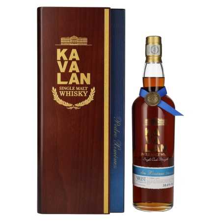 Kavalan SOLIST Pedro Ximénez Cask 58,6% Vol. 0,7l in Holzkiste