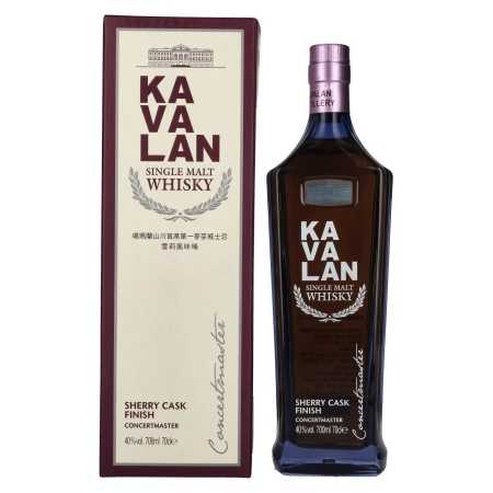 Kavalan CONCERTMASTER Sherry Cask Finish 40% Vol. 0,7l in Geschenkbox | Tajvani Whisky | 🌾 Whisky Ambassador | Online Shop