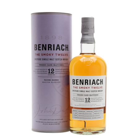 🌾Benriach THE SMOKY TWELVE Three Cask Matured Speyside Single Malt 46% Vol. 0,7l in Giftbox 