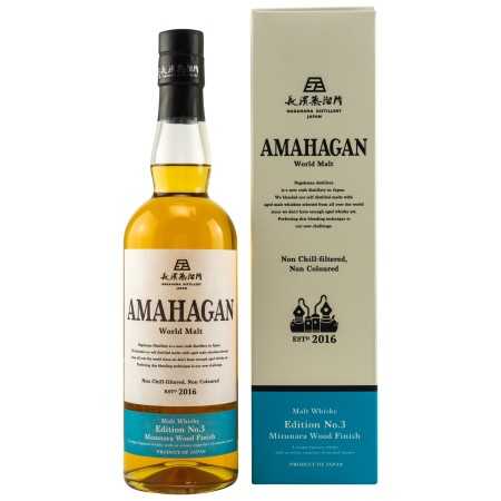 🌾Amahagan World Malt Whisky Edition No.3 MIZUNARA WOOD Finish 47% Vol. 0,7l in Giftbox 