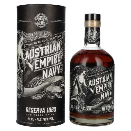 🌾Austrian Empire Navy RESERVA 1863 Rum Based Spirit 40% Vol. 0,7l in Geschenkbox | Whisky Ambassador