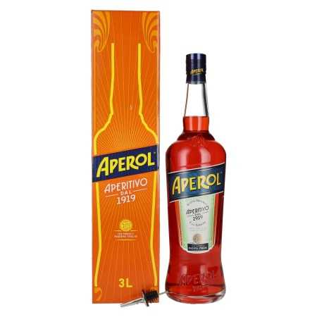 Aperol Aperitivo GB 11% Vol. 3l in Geschenkbox mit Flaschenausgießer | Andre alkoholiske drikke | 🌾 Whisky Ambassador | Online Shop