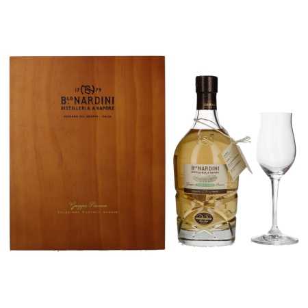 🌾Nardini Grappa Riserva 22 ANNI Single Cask 45% Vol. 0,7l in Wooden Box - Glas | Whisky Ambassador