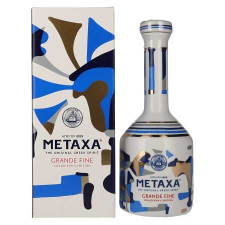 Metaxa GRANDE FINE Collector's Edition Keramikflasche 40% Vol. 0,7l in Geschenkbox | Weinbrand | 🌾 Whisky Ambassador | Online Shop