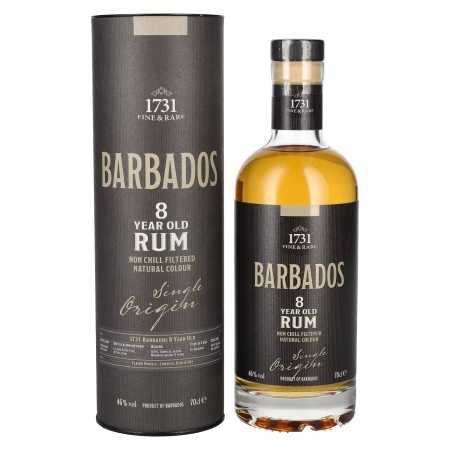 1731 Fine & Rare BARBADOS 8 Years Old Single Origin Rum GB 46% Vol. 0,7l in Geschenkbox | Rum delle Barbados | 🌾 Whisky Ambassador | Online Shop