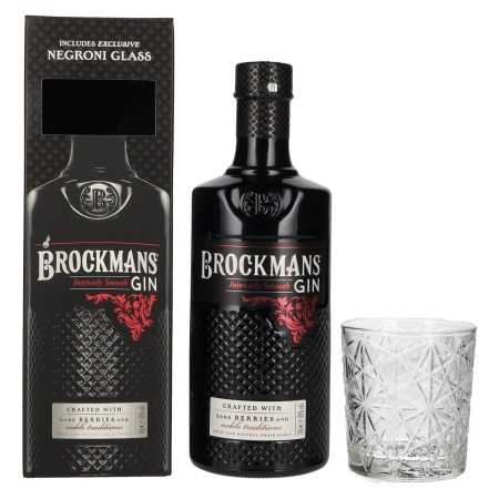 🌾Brockmans Intensly Smooth PREMIUM GIN 40% Vol. 0,7l in Geschenkbox mit Glas | Whisky Ambassador
