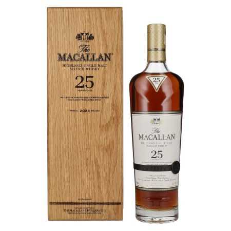 The Macallan 25 Years Old SHERRY OAK 2022 43% Vol. 0,7l in Holzkiste | Highland Whisky | 🌾 Whisky Ambassador | Online Shop