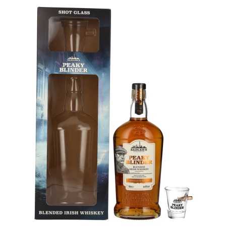🌾Peaky Blinder Blended Irish Whiskey 40% Vol. 0,7l mit Shotglas | Whisky Ambassador