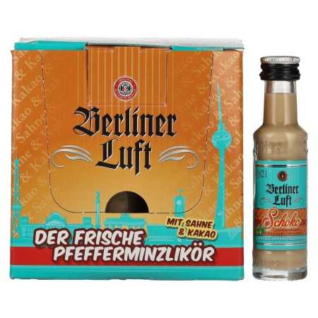 🌾Berliner Luft SCHOKO Der Frische Pfefferminzlikör 15% Vol. 24x0,02l | Whisky Ambassador