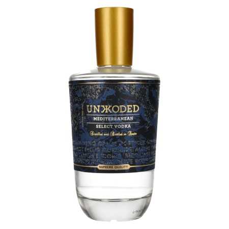 Unkkoded Mediterranean Select Vodka 40% Vol. 0,7l | Comprare vodka | 🌾 Whisky Ambassador | Online Shop