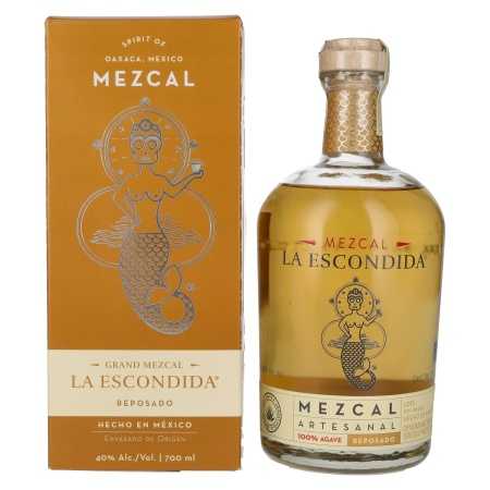 La Escondida Mezcal Artesanal Reposado 40% Vol. 0,7l in Geschenkbox | Mezcal tequila | 🌾 Whisky Ambassador | Online Shop