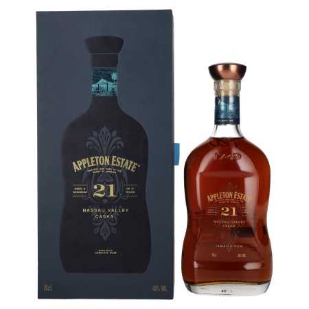 Appleton Estate 21 Years Old Jamaica Rum Nassau Valley Casks 43% Vol. 0,7l in Geschenkbox | Jauktais rums | 🌾 Whisky Ambassador | Online Shop