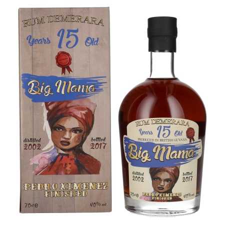 🌾Big Mama 15 Years Old Rum Demerara Pedro Ximenez Finished 40% Vol. 0,7l in Geschenkbox | Whisky Ambassador