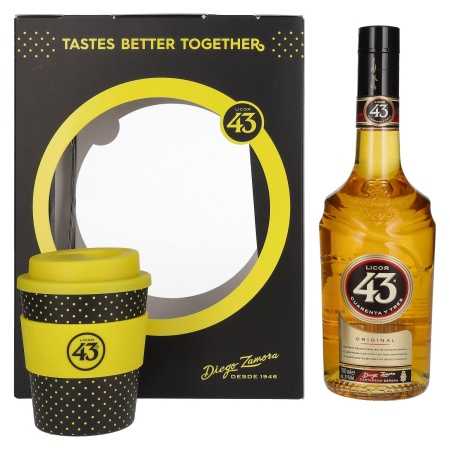 Licor 43 CUARENTA Y TRES ORIGINAL 31% Vol. 0,7l in Geschenkbox mit Coffeecup