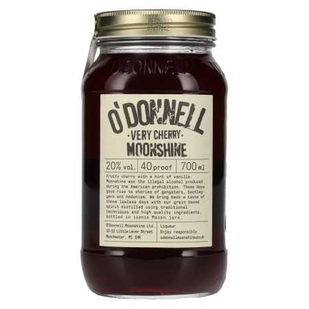 O'Donnell Moonshine VERY CHERRY Liqueur 20% Vol. 0,7l | Tysk likør | 🌾 Whisky Ambassador | Online Shop