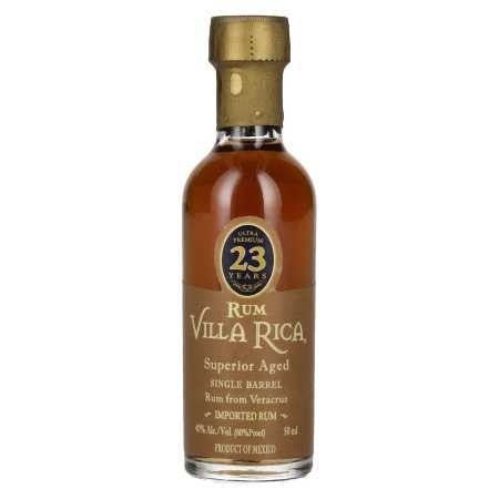 Villa Rica Single Barrel Ultra Premium 23 Years Old Superior Aged Rum 40% Vol. 0,05l | Rhum single cask | 🌾 Whisky Ambassador | Online Shop