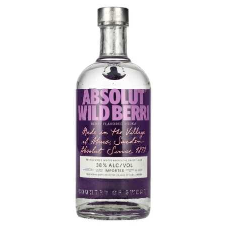 Absolut WILD BERRY Flavored Vodka 38% Vol. 0,7l | Rootsi vodka | 🌾 Whisky Ambassador | Online Shop