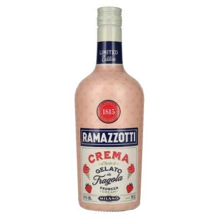 Ramazzotti Crema al Gusto di Gelato alla Fragola Limited Edition 17% Vol. 0,7l | Italienischer Likör | 🌾 Whisky Ambassador | Online Shop