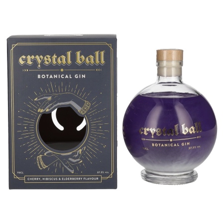 🌾Crystal Ball Shimmer Gin 37,5% Vol. 0,7l in Geschenkbox mit LED Lichtsticker | Whisky Ambassador