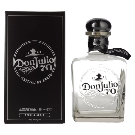 🌾Don Julio 70 Tequila Crystal Claro Añejo 70th Anniversary Limited Edition 35% Vol. 0,7l in Geschenkbox | Whisky Ambassador