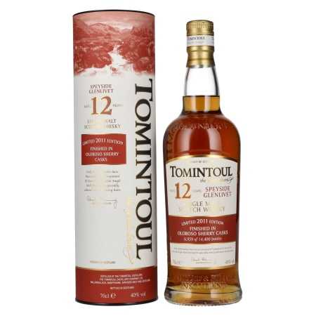 Tomintoul 12 Years Old OLOROSO SHERRY CASKS Finish Limited Edition 2011 40% Vol. 0,7l in Geschenkbox | Speyside Whisky | 🌾 Whisky Ambassador | Online Shop