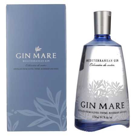 Gin Mare Mediterranean Gin 42,7% Vol. 1,75l in Geschenkbox | Spaanse jenever | 🌾 Whisky Ambassador | Online Shop